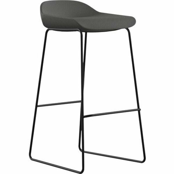 9To5 Seating STOOL, BAR, SLDBSE, FBRC, GY/SR NTF9165STBFDO